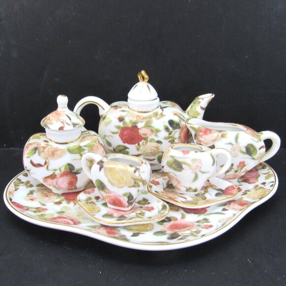 Old World Collection by hd&s Herman Dodge & Son, Inc Mini Tea Set 8 Pc Set - Picture 1 of 11